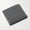 Intrecciato Leather Billfold Wallet - BK Intrecciato Leather Billfold Wallet - BK
