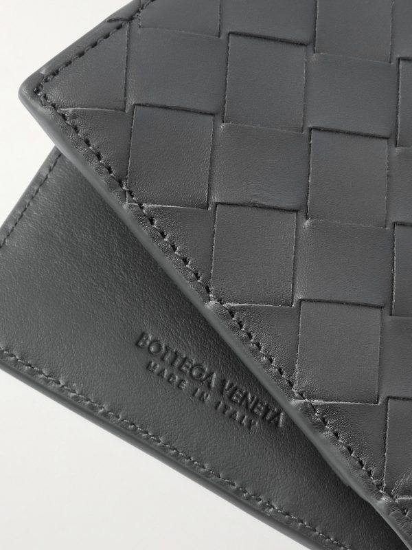 Intrecciato Leather Billfold Wallet - CU Intrecciato Leather Billfold Wallet - CU