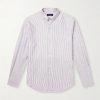Striped Cotton and Cashmere-Blend Shirt Striped Cotton and Cashmere-Blend Shirt