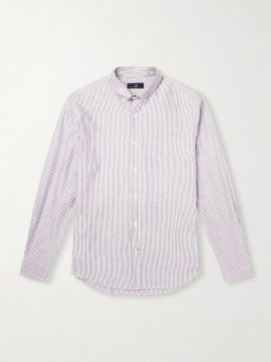Striped Cotton and Cashmere-Blend Shirt Striped Cotton and Cashmere-Blend Shirt