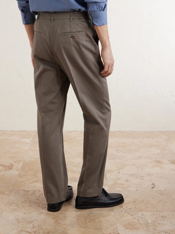 Straight-Leg Cotton-Twill Chinos - BK Straight-Leg Cotton-Twill Chinos - BK