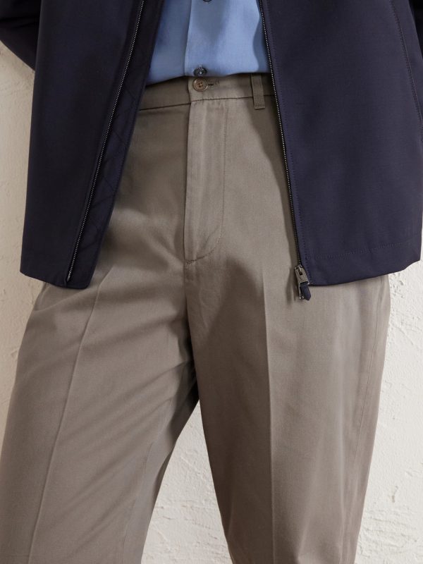 Straight-Leg Cotton-Twill Chinos - CU Straight-Leg Cotton-Twill Chinos - CU