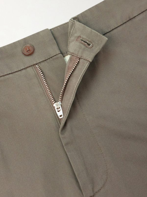 Straight-Leg Cotton-Twill Chinos - E1 Straight-Leg Cotton-Twill Chinos - E1