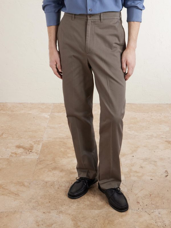 Straight-Leg Cotton-Twill Chinos - FR Straight-Leg Cotton-Twill Chinos - FR