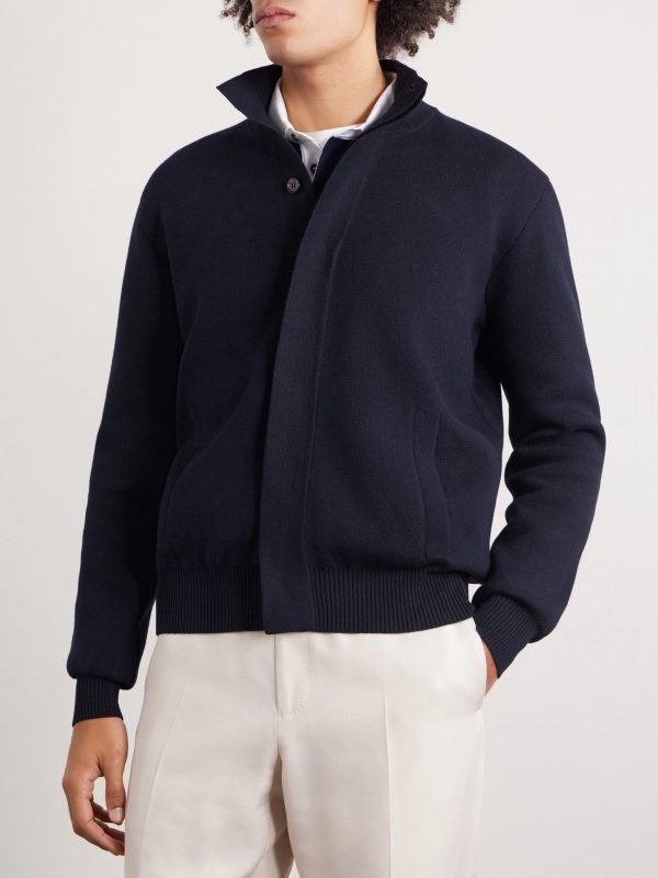 Cotton and Cashmere-Blend Jacket - FR