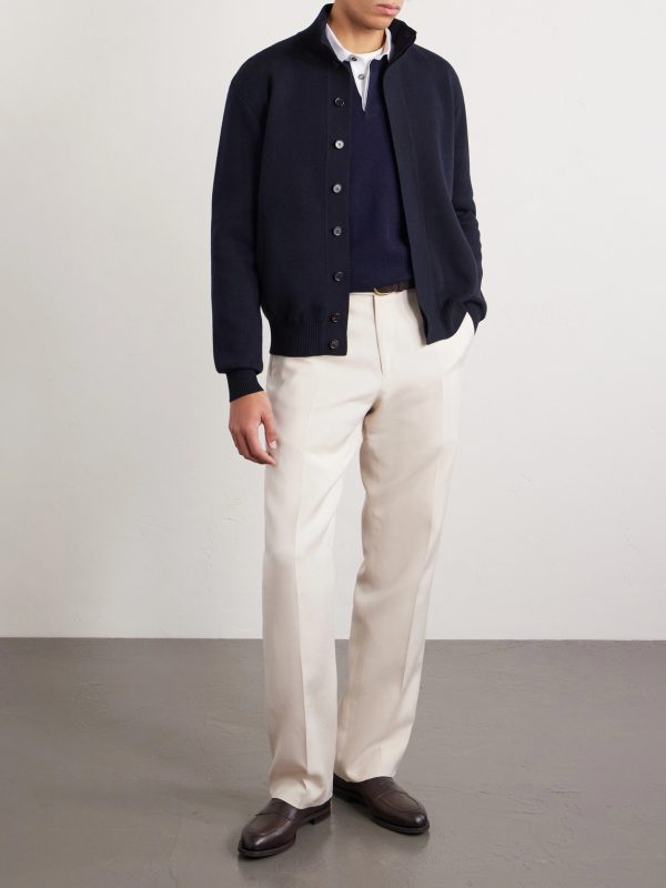 Cotton and Cashmere-Blend Jacket - OU