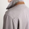 Suede-Trimmed Wool Jacket - CU Suede-Trimmed Wool Jacket - CU
