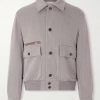 Suede-Trimmed Wool Jacket Suede-Trimmed Wool Jacket