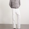 Suede-Trimmed Wool Jacket - OU Suede-Trimmed Wool Jacket - OU