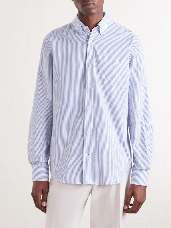 Striped Cotton-Poplin Shirt - FR