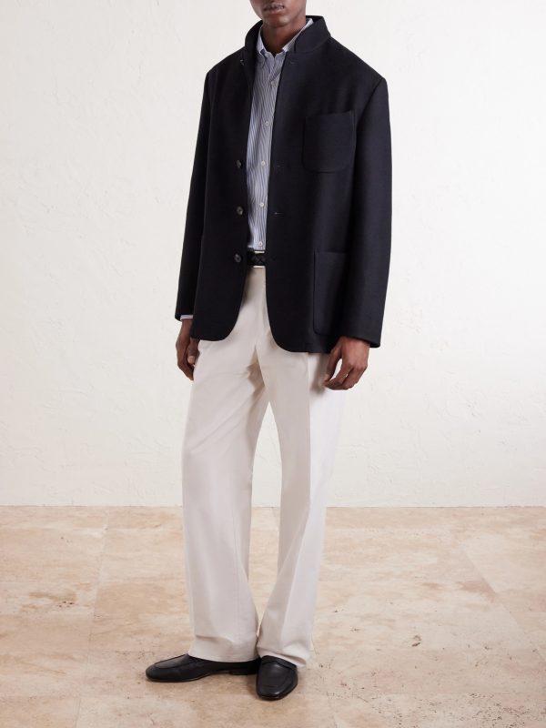 Striped Cotton-Poplin Shirt - OU