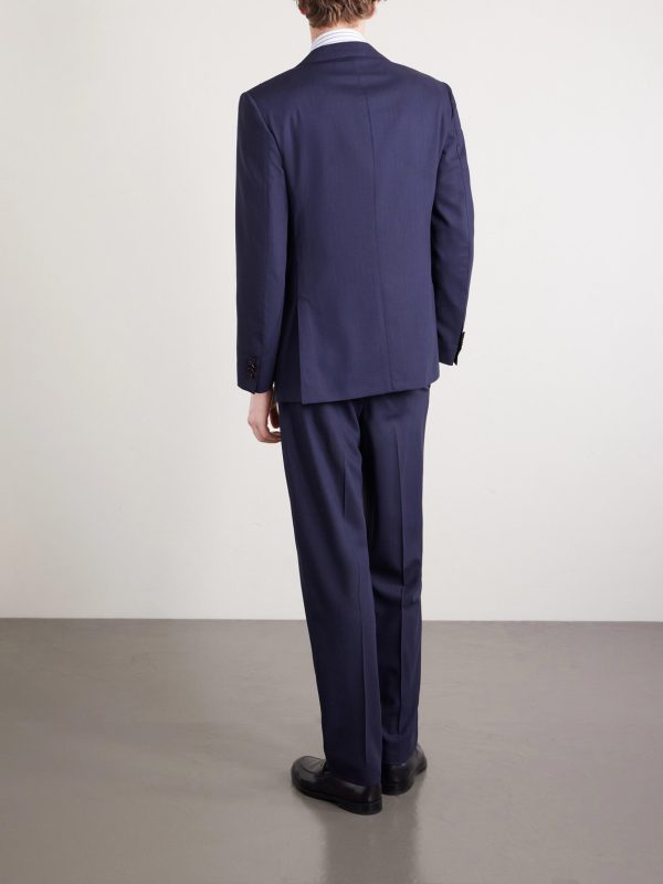 Straight-Leg Pinstriped Wool Suit Trousers - BK Straight-Leg Pinstriped Wool Suit Trousers - BK