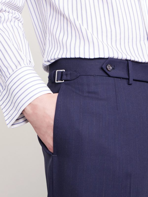 Straight-Leg Pinstriped Wool Suit Trousers - CU Straight-Leg Pinstriped Wool Suit Trousers - CU
