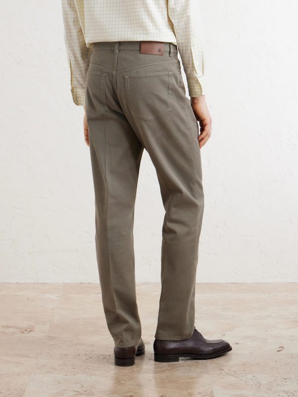 Tapered Cotton-Blend Twill Trousers - BK Tapered Cotton-Blend Twill Trousers - BK
