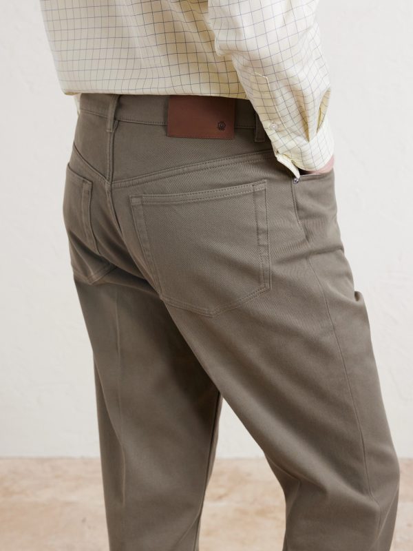 Tapered Cotton-Blend Twill Trousers - CU Tapered Cotton-Blend Twill Trousers - CU