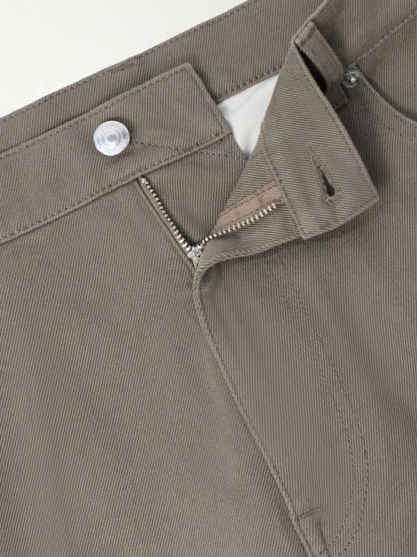 Tapered Cotton-Blend Twill Trousers - E1 Tapered Cotton-Blend Twill Trousers - E1