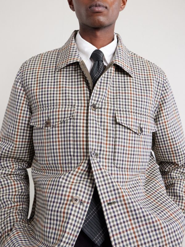 Reversible Padded Checked Wool Overshirt - CU Reversible Padded Checked Wool Overshirt - CU