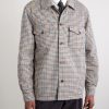 Reversible Padded Checked Wool Overshirt - FR Reversible Padded Checked Wool Overshirt - FR