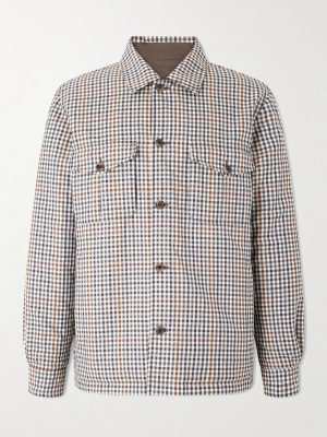 Reversible Padded Checked Wool Overshirt Reversible Padded Checked Wool Overshirt