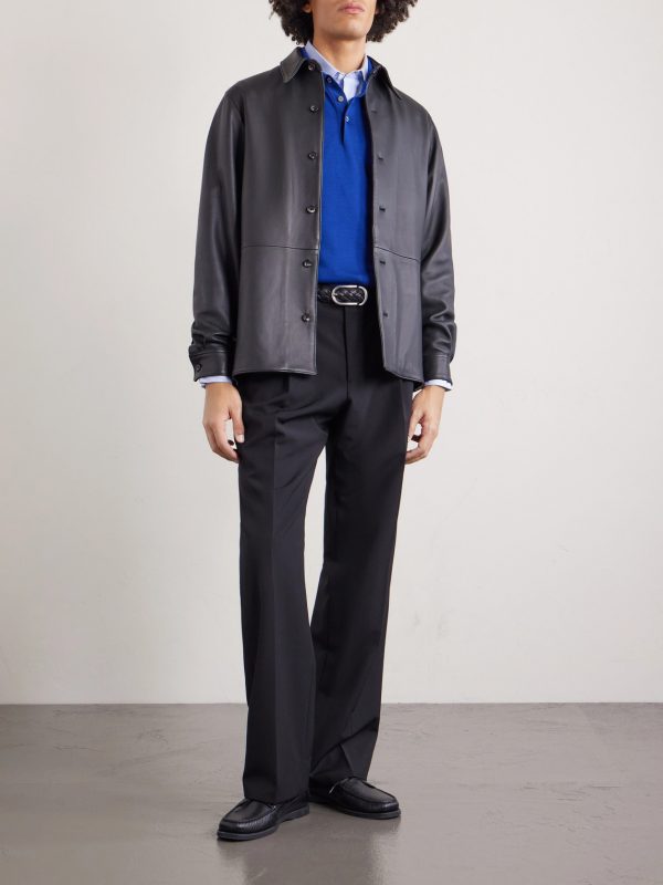Slim-Fit Cotton and Mulberry Silk-Blend Polo Shirt - OU Slim-Fit Cotton and Mulberry Silk-Blend Polo Shirt - OU
