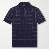 Checked Cotton and Mulberry Silk-Blend Jacquard Polo Shirt Checked Cotton and Mulberry Silk-Blend Jacquard Polo Shirt