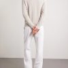 Cable-Knit Cashmere and Linen-Blend Sweater - BK Cable-Knit Cashmere and Linen-Blend Sweater - BK