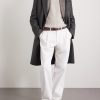 Cable-Knit Cashmere and Linen-Blend Sweater - OU Cable-Knit Cashmere and Linen-Blend Sweater - OU