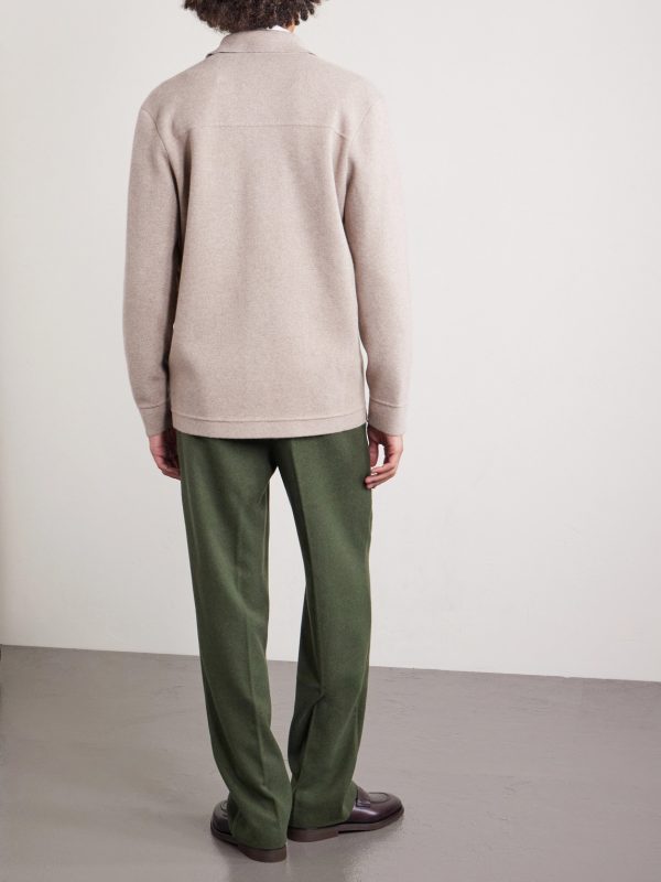 Cotton and Cashmere-Blend Overshirt - BK Cotton and Cashmere-Blend Overshirt - BK