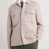 Cotton and Cashmere-Blend Overshirt - FR Cotton and Cashmere-Blend Overshirt - FR