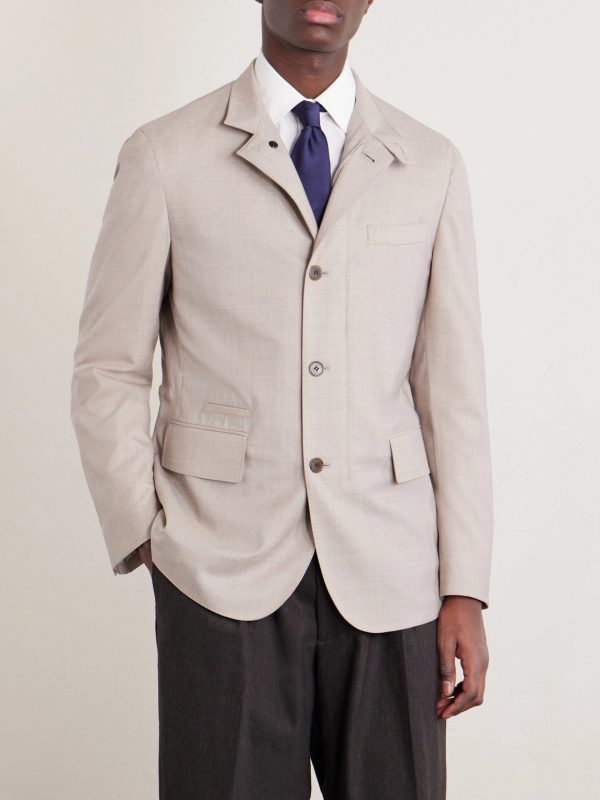 Super 130s Wool Jacket - FR Super 130s Wool Jacket - FR