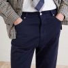 Tapered Cotton-Blend Twill Trousers - CU