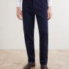 Tapered Cotton-Blend Twill Trousers - FR