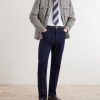 Tapered Cotton-Blend Twill Trousers - OU