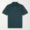 Slim-Fit Cotton and Mulberry Silk-Blend Polo Shirt Slim-Fit Cotton and Mulberry Silk-Blend Polo Shirt