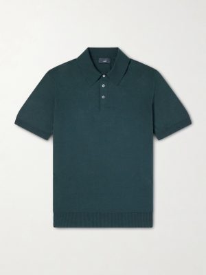 Slim-Fit Cotton and Mulberry Silk-Blend Polo Shirt Slim-Fit Cotton and Mulberry Silk-Blend Polo Shirt