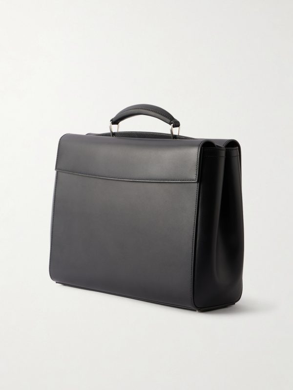 Alfred 40 Patina-Leather Briefcase - BK Alfred 40 Patina-Leather Briefcase - BK