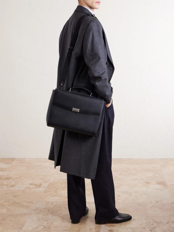 Alfred 40 Patina-Leather Briefcase - FR Alfred 40 Patina-Leather Briefcase - FR