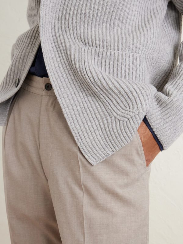 Tapered Super 130s Wool Trousers - E1 Tapered Super 130s Wool Trousers - E1
