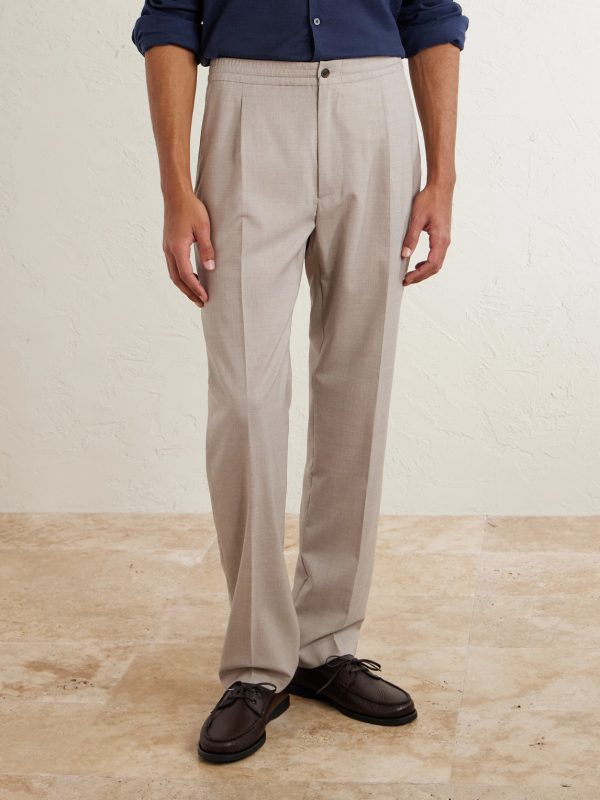 Tapered Super 130s Wool Trousers - FR Tapered Super 130s Wool Trousers - FR
