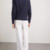 Cable-Knit Cotton Sweater - BK