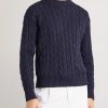 Cable-Knit Cotton Sweater - FR