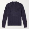 Cable-Knit Cotton Sweater