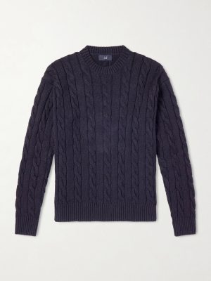 Cable-Knit Cotton Sweater