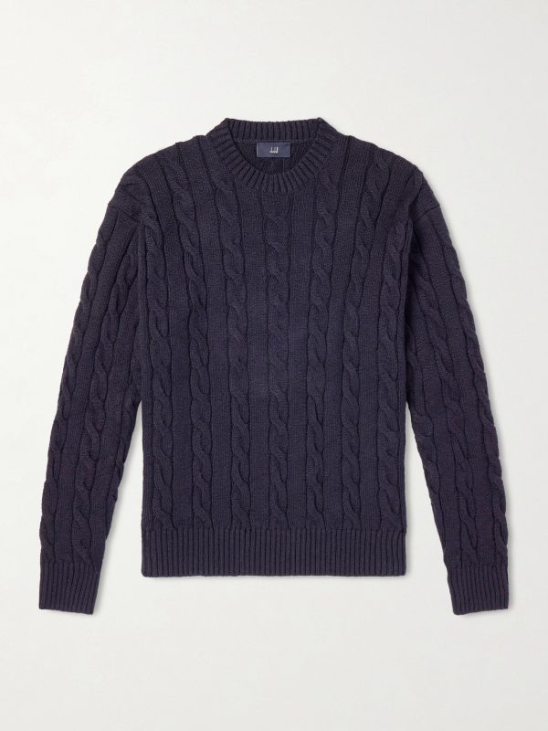Cable-Knit Cotton Sweater