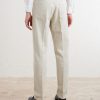 Tapered Cotton-Blend Twill Trousers - BK Tapered Cotton-Blend Twill Trousers - BK