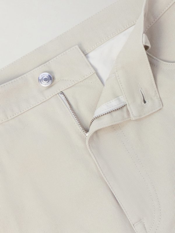 Tapered Cotton-Blend Twill Trousers - E1 Tapered Cotton-Blend Twill Trousers - E1