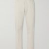 Tapered Cotton-Blend Twill Trousers Tapered Cotton-Blend Twill Trousers