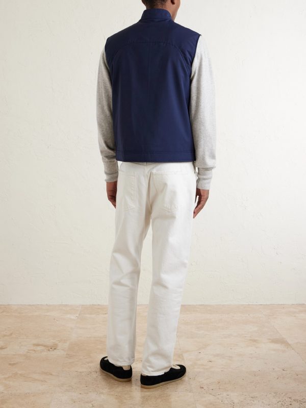 Slim-Fit Wool-Blend Gilet - BK Slim-Fit Wool-Blend Gilet - BK