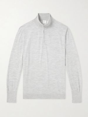 Wool Half-Zip Sweater
