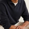 Cotton and Silk-Blend Polo Sweater - CU